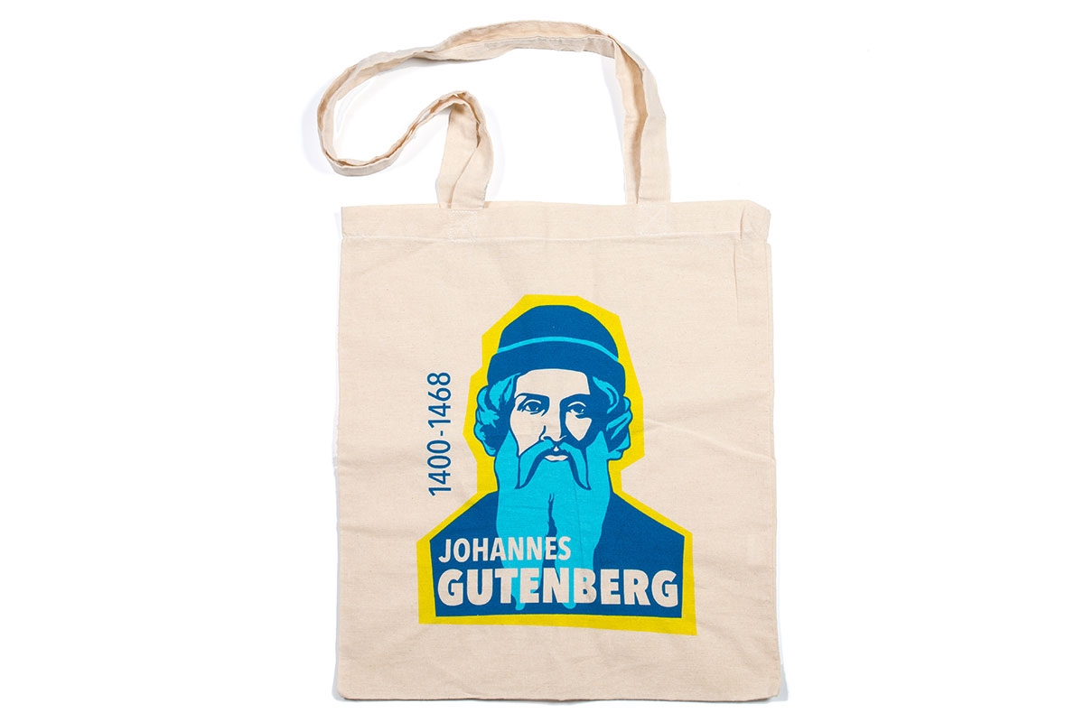 Johannes Gutenberg carrier bag 