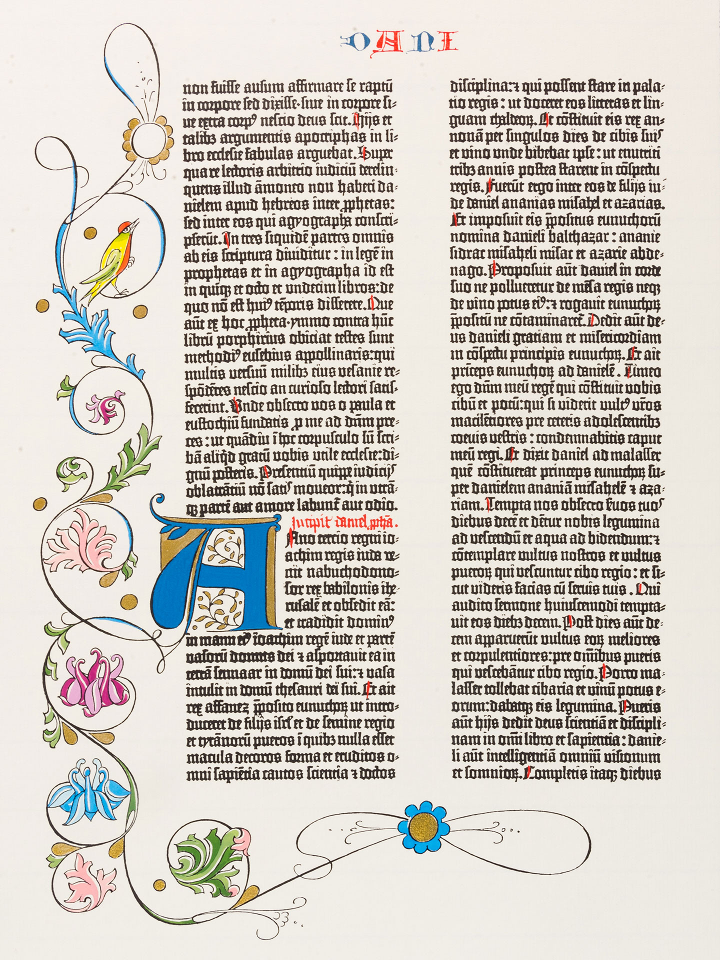 Das Buch Daniel. Pressendruck Gutenberg-Bibel