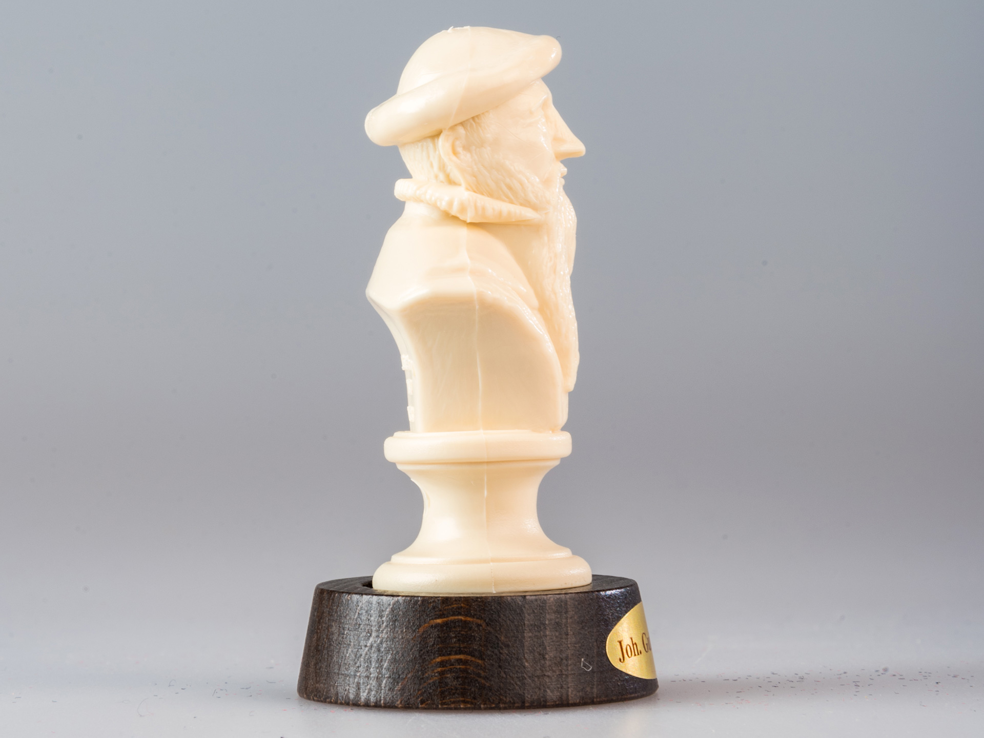 Small bust of Gutenberg with base